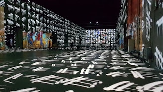 black and white floor tiles