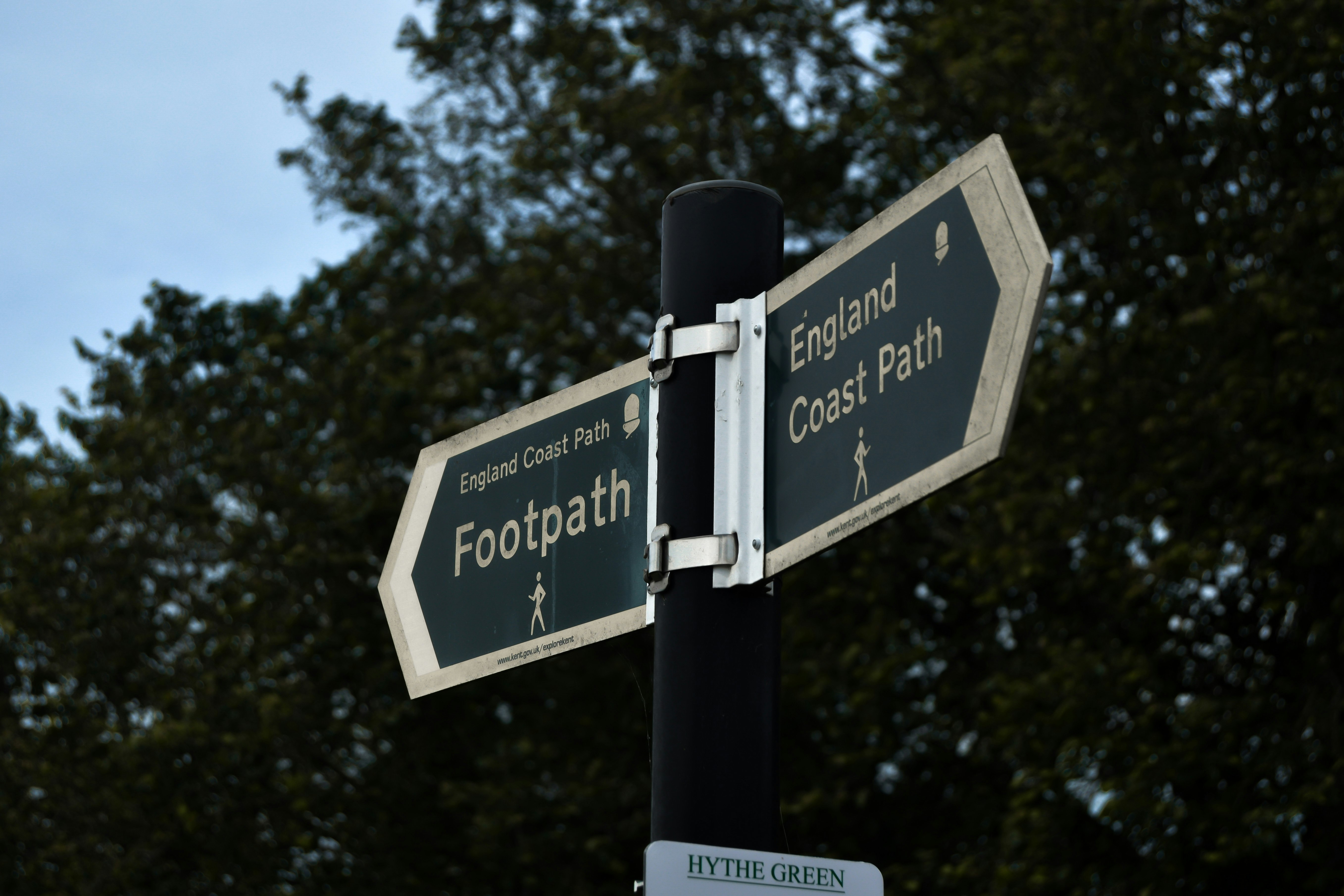 black and white street sign