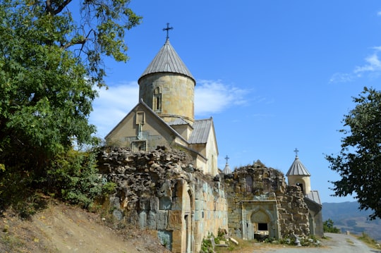 brown concrete building near green trees during daytime in Nor Varagavank Armenia