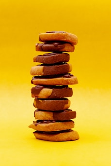 pile of cookies on white surface
