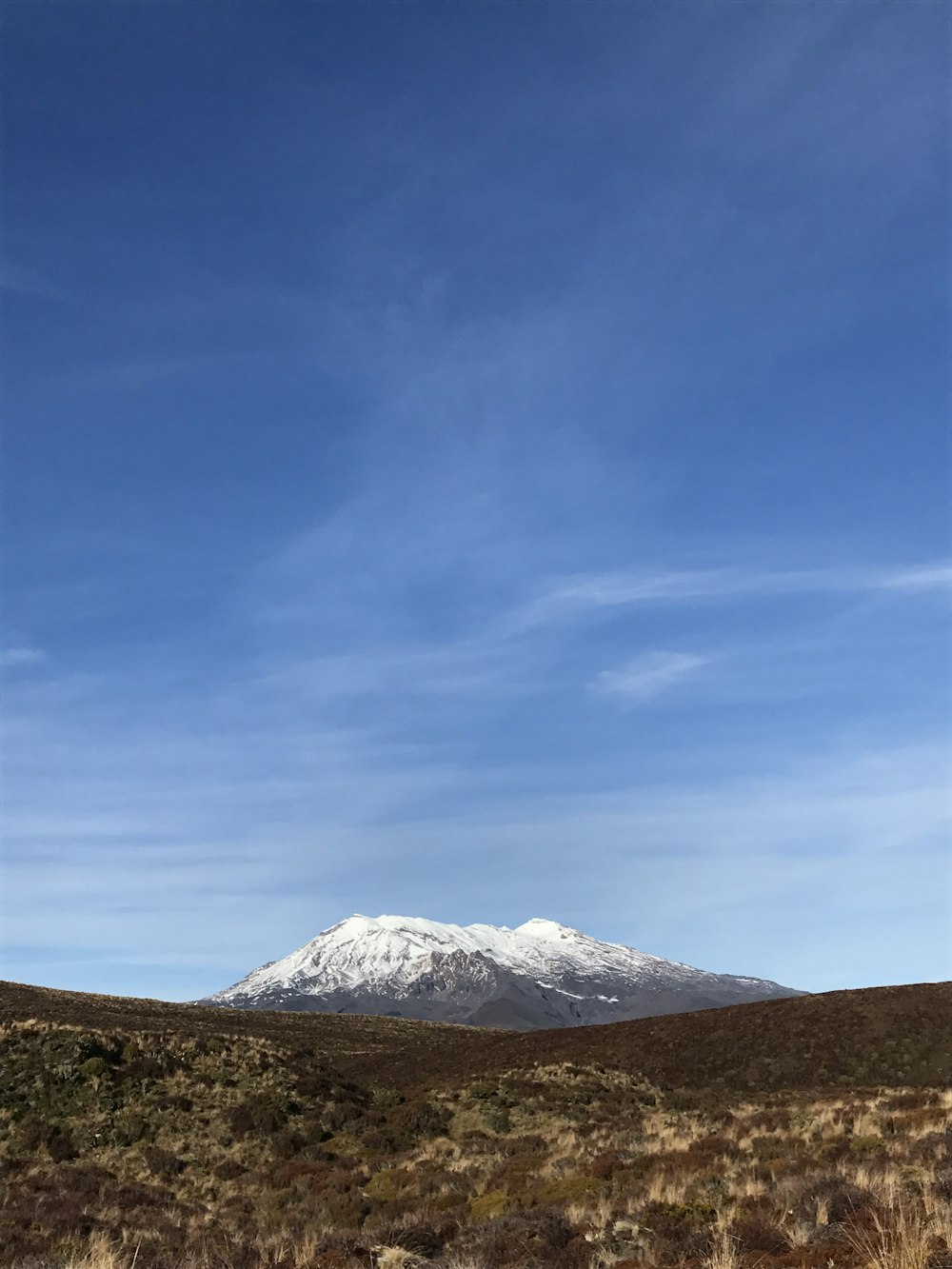 snow covered mountain under blue sky during daytime