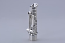 stainless steel tube on white surface