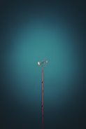 black and red metal pole under blue sky