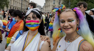 woman in white tank top with face paint