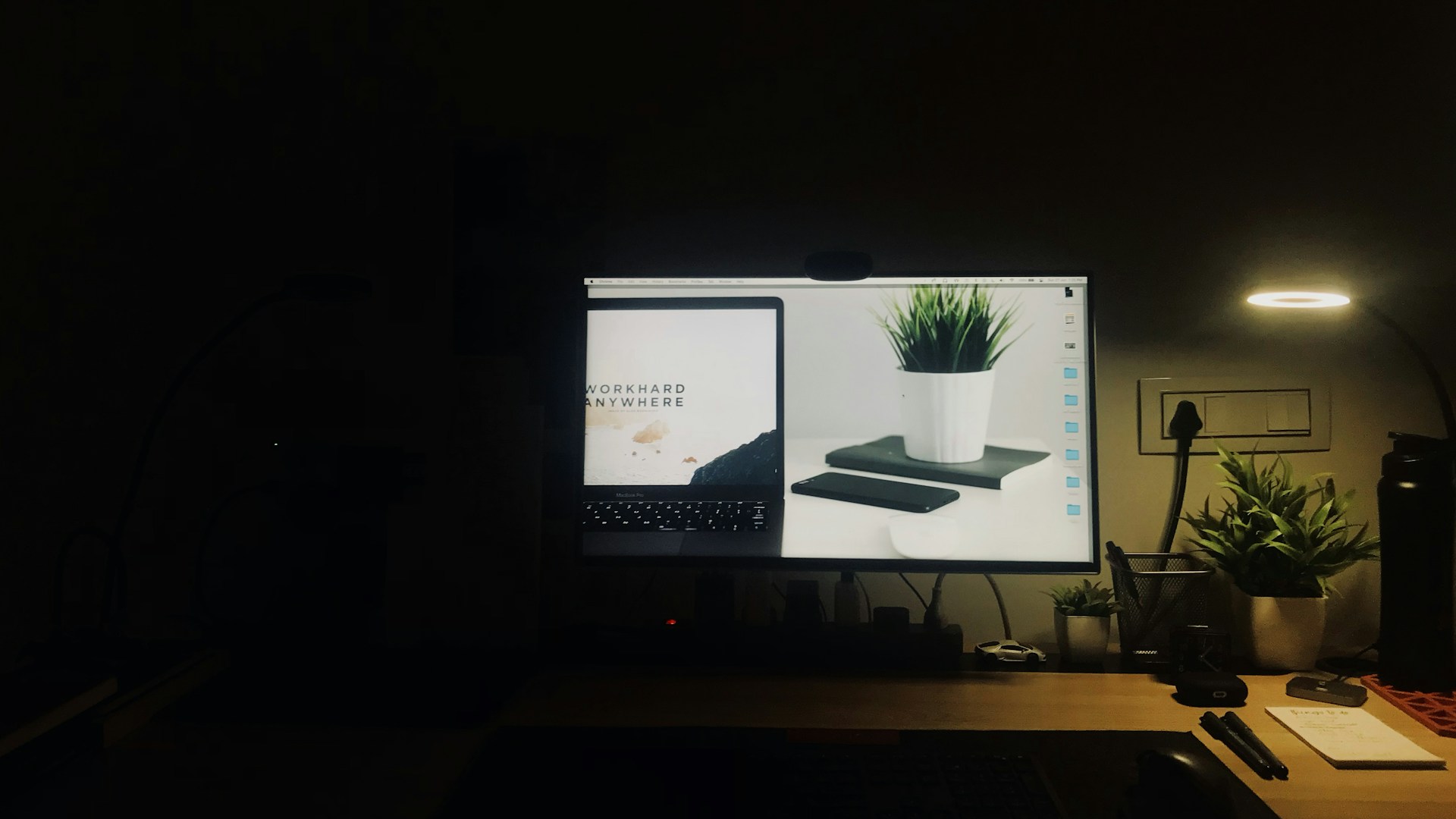 black flat screen computer monitor turned on displaying facebook page