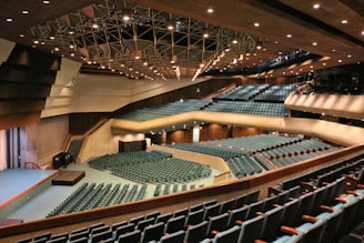 green and brown stadium interior
