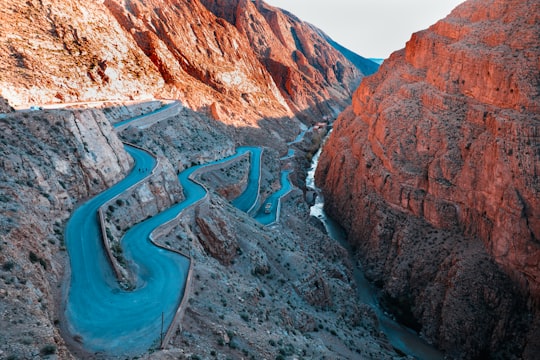 brown rocky mountain during daytime in Dadès Gorges Morocco