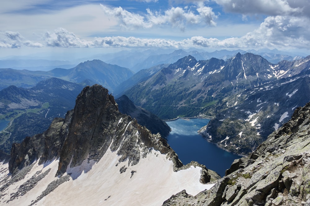 snow covered mountains during daytime