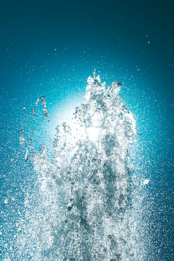 Close-up of clean water splashing