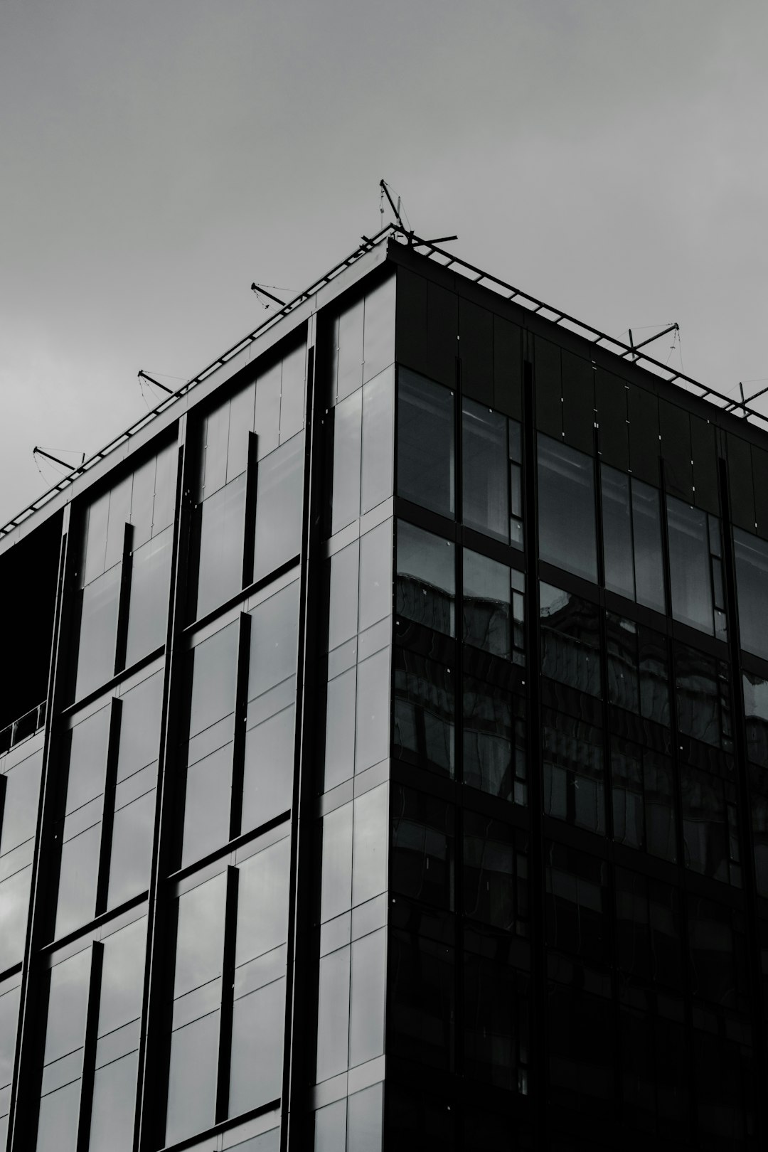 white and black concrete building