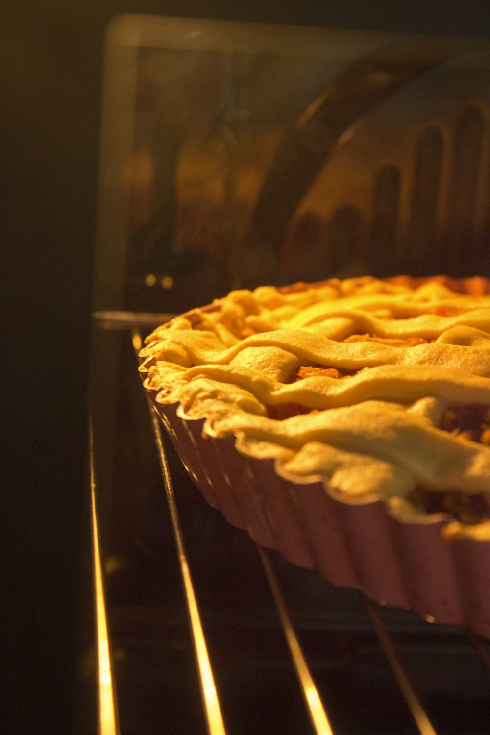 brown pastry on black surface