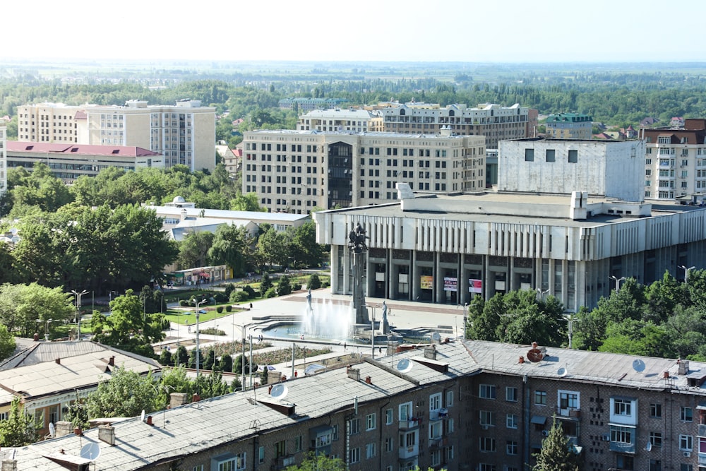 aerial view of city buildings during daytime