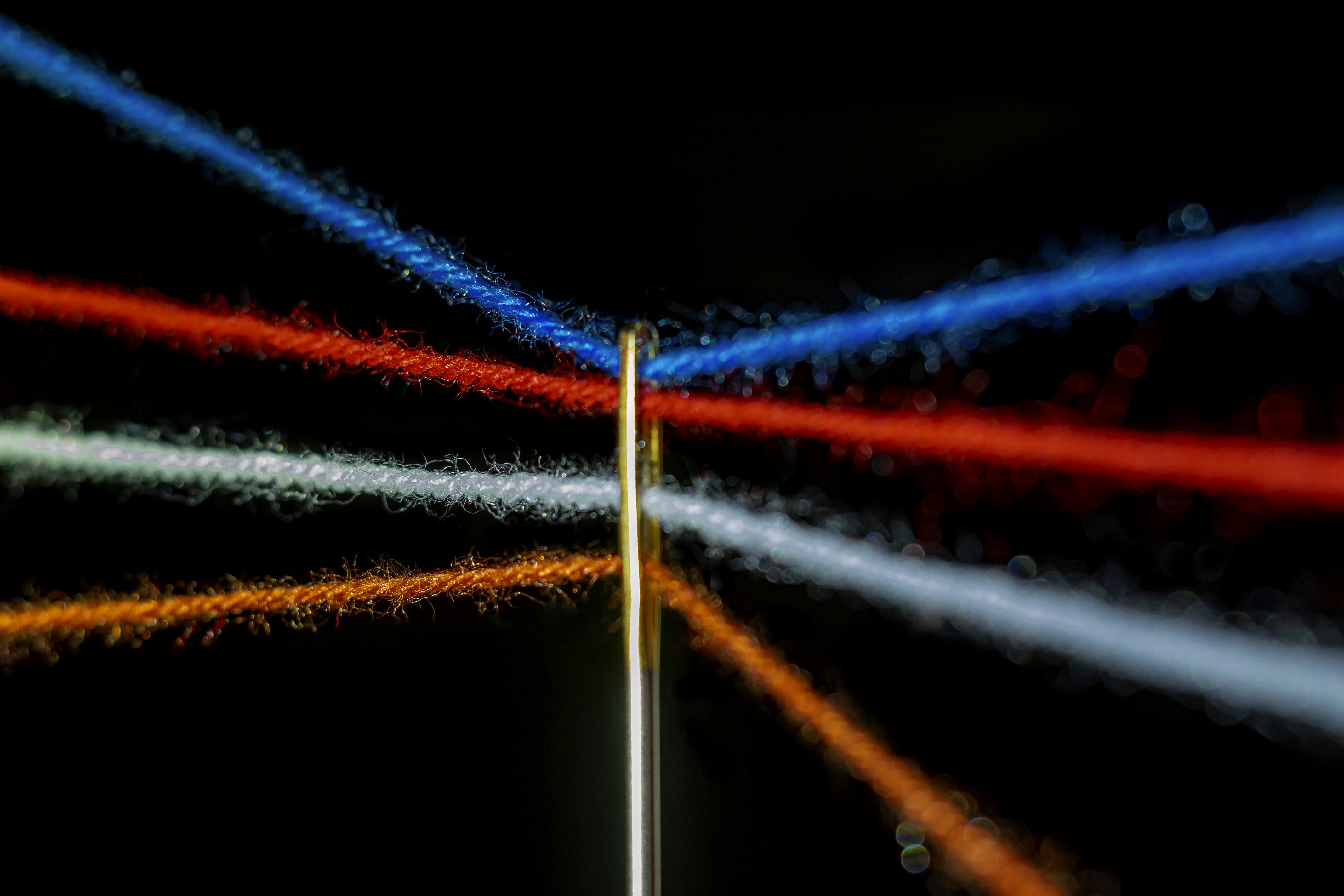 Lampu biru, merah dan kuning