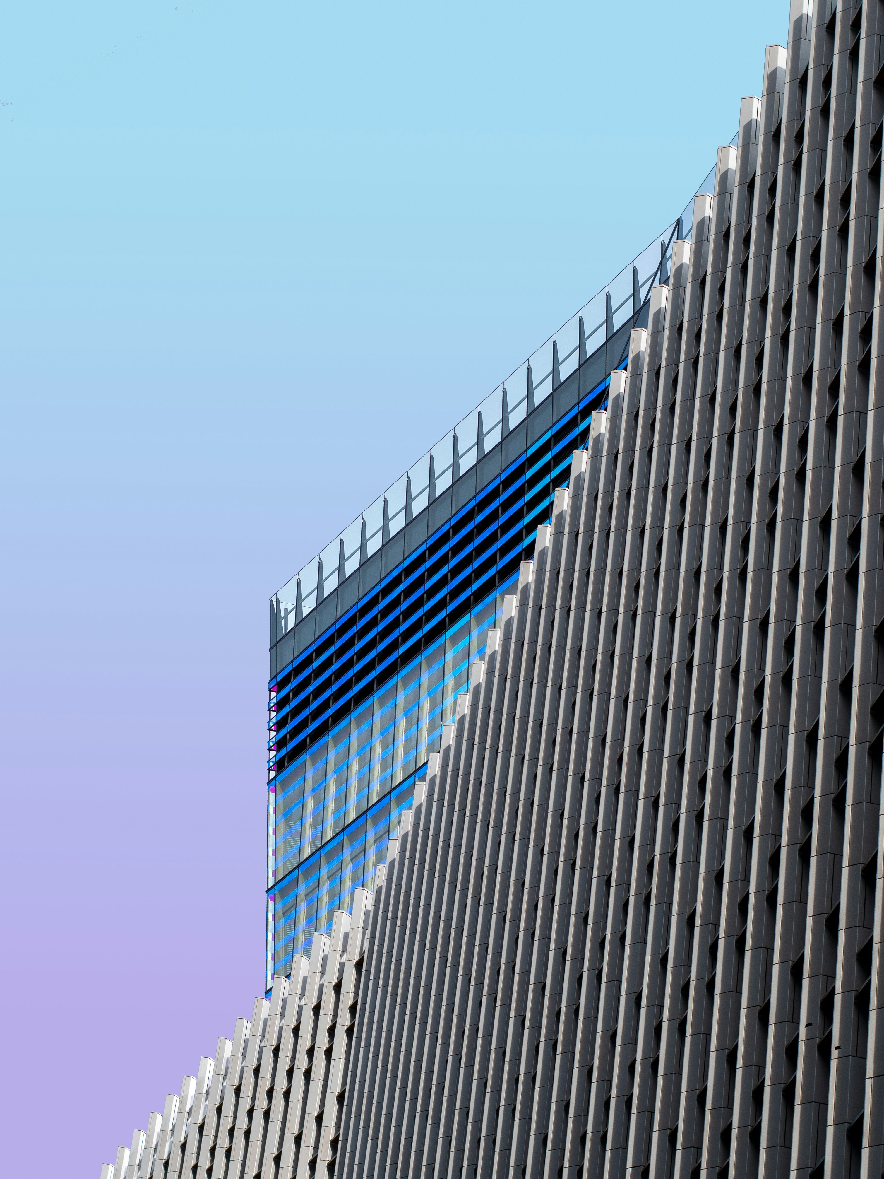 black and white concrete building