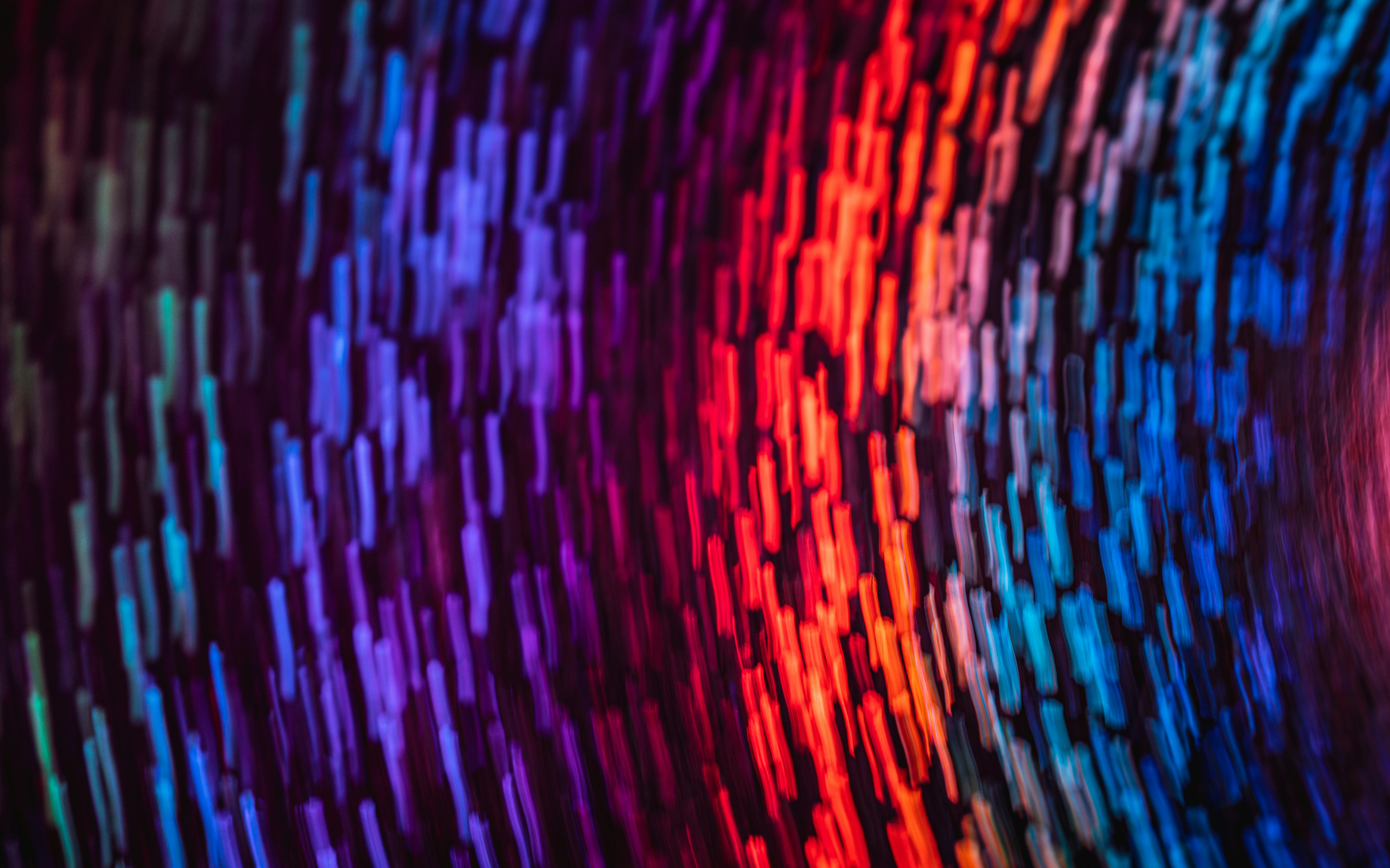 blue red and orange lights, Red line