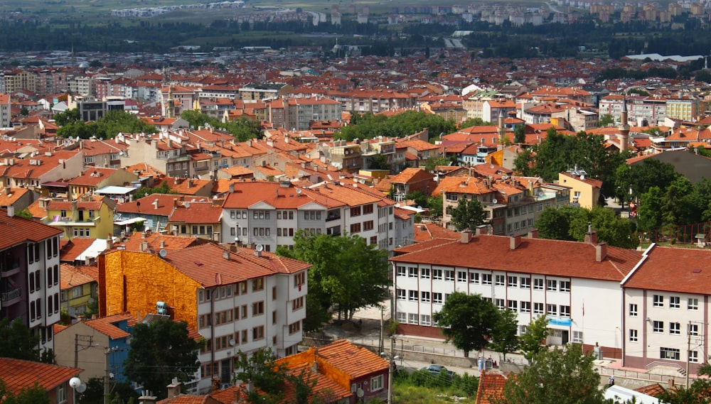 aerial view of city buildings during daytime