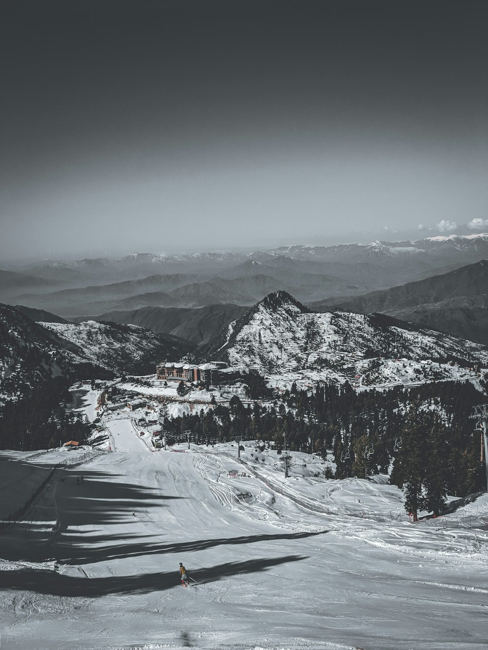 snow covered mountain during daytime