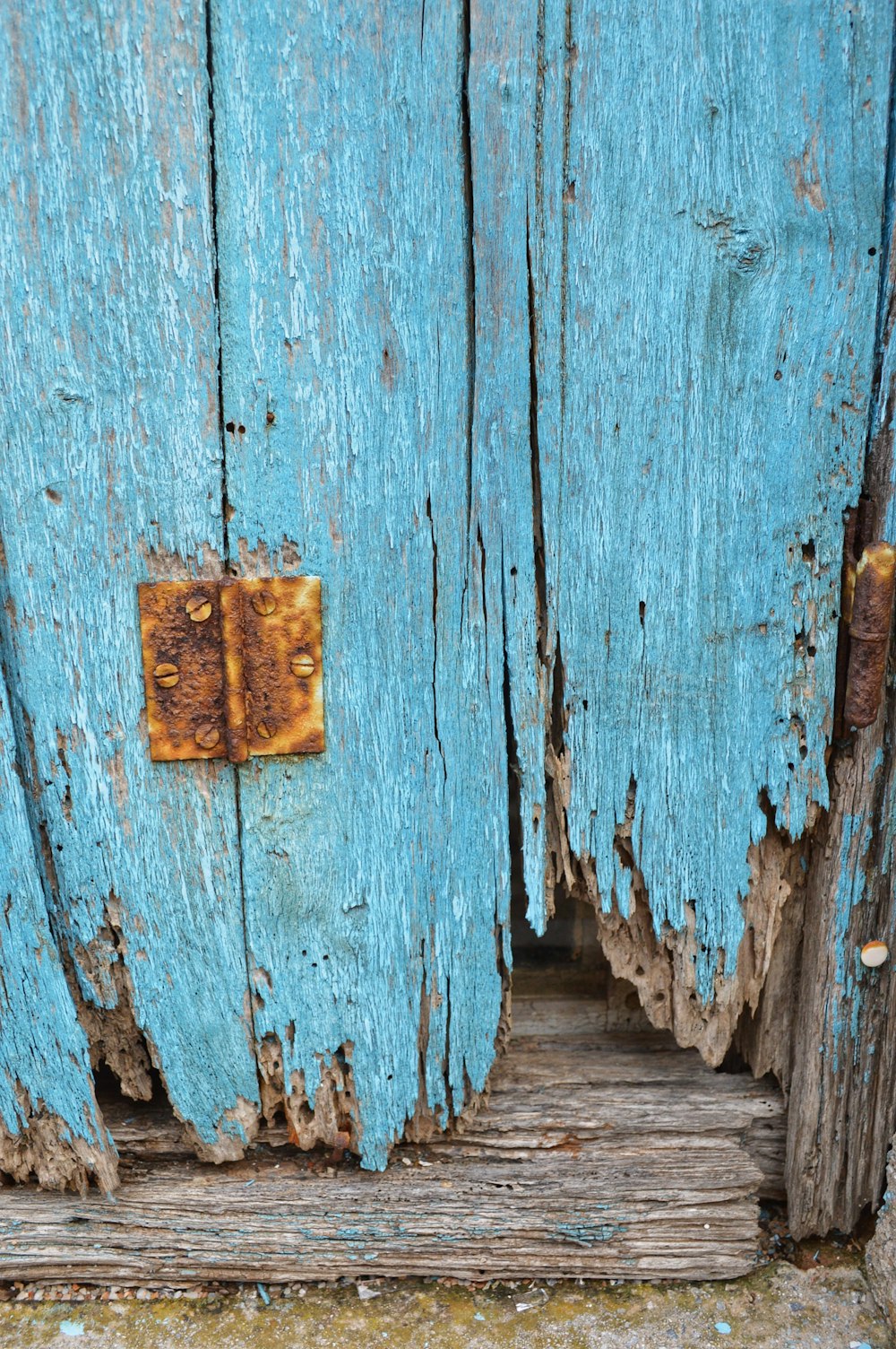 blue and white wooden board