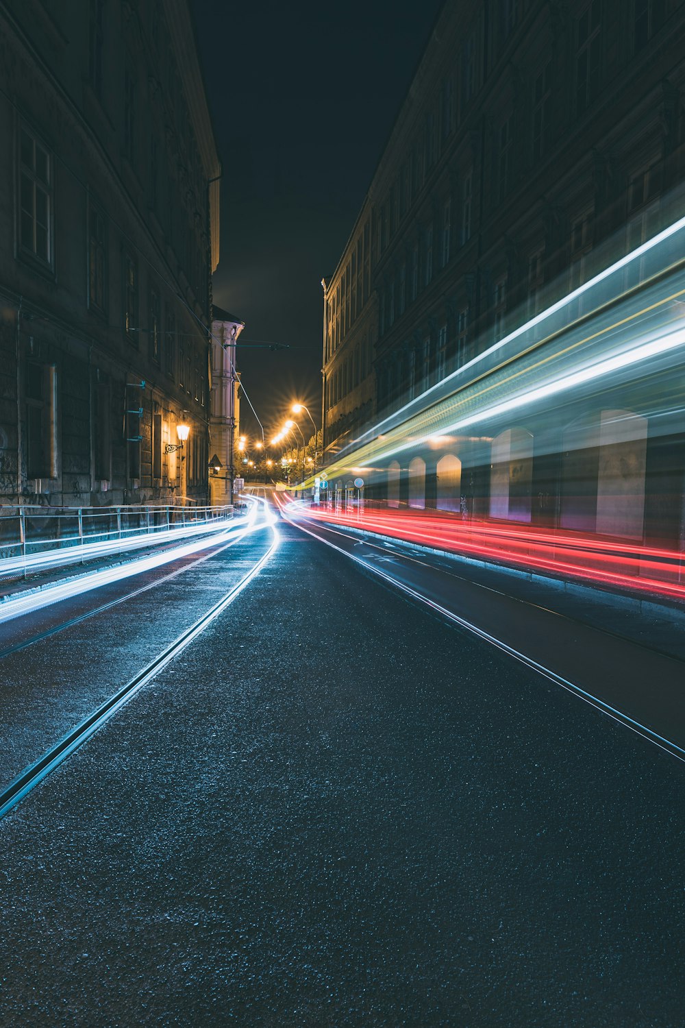 time lapse photography of cars on road during night time