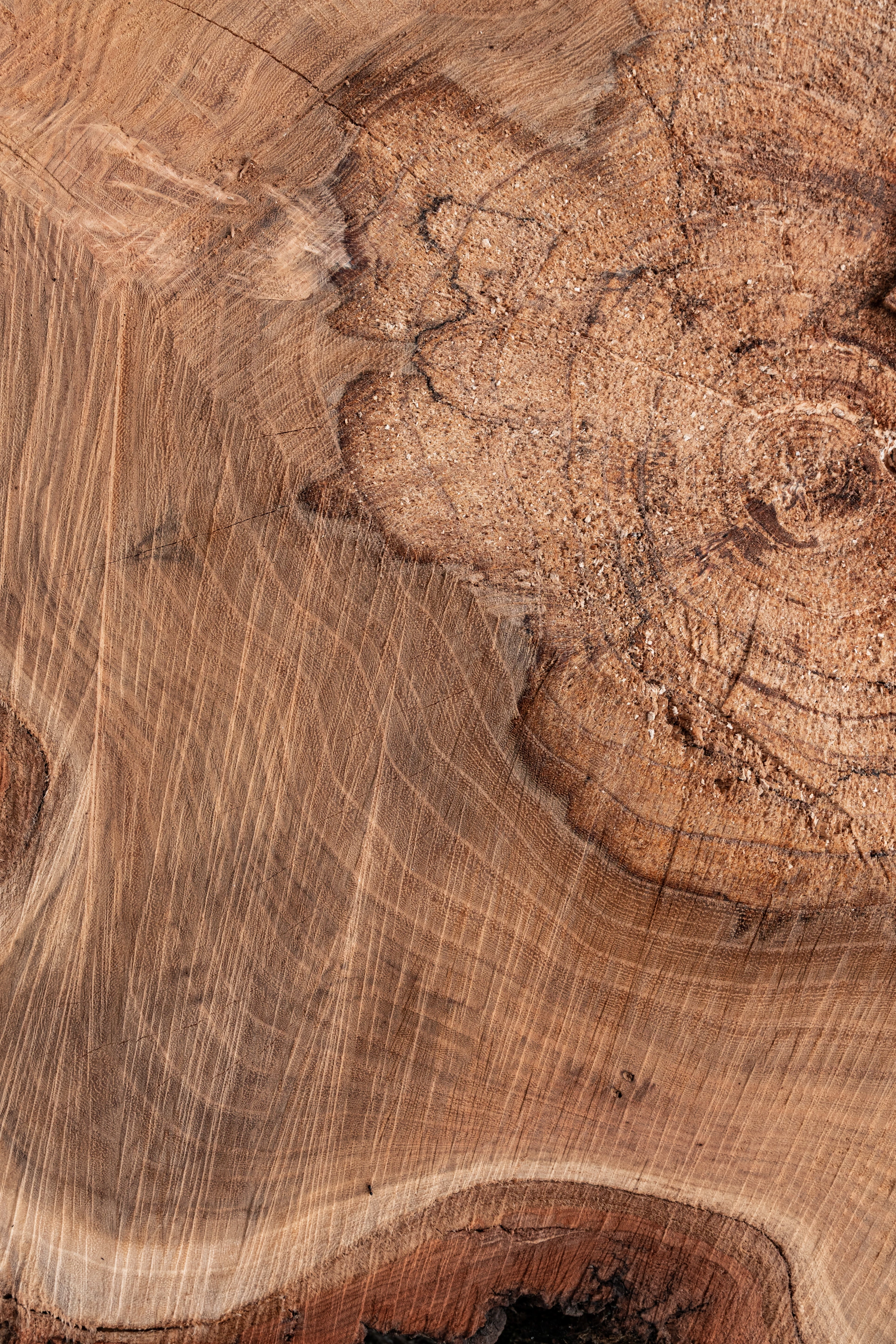 brown wooden surface with hole