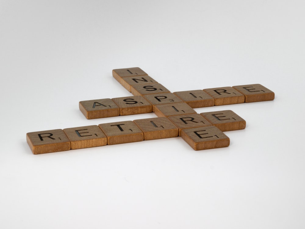 brown wooden blocks on white surface