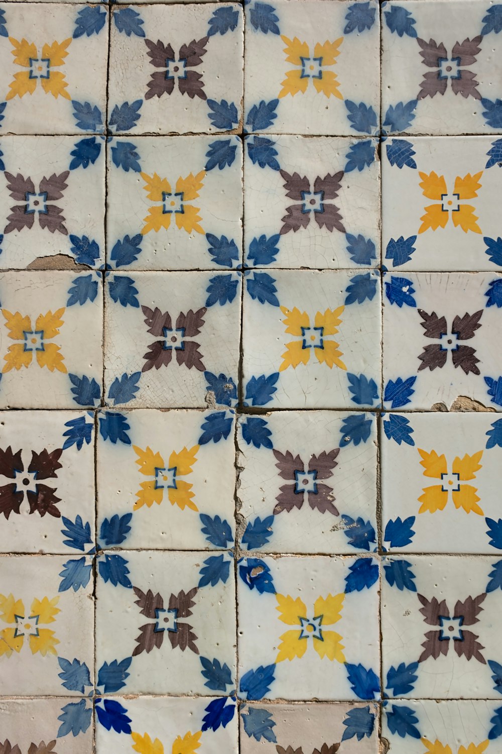 white and blue ceramic tiles