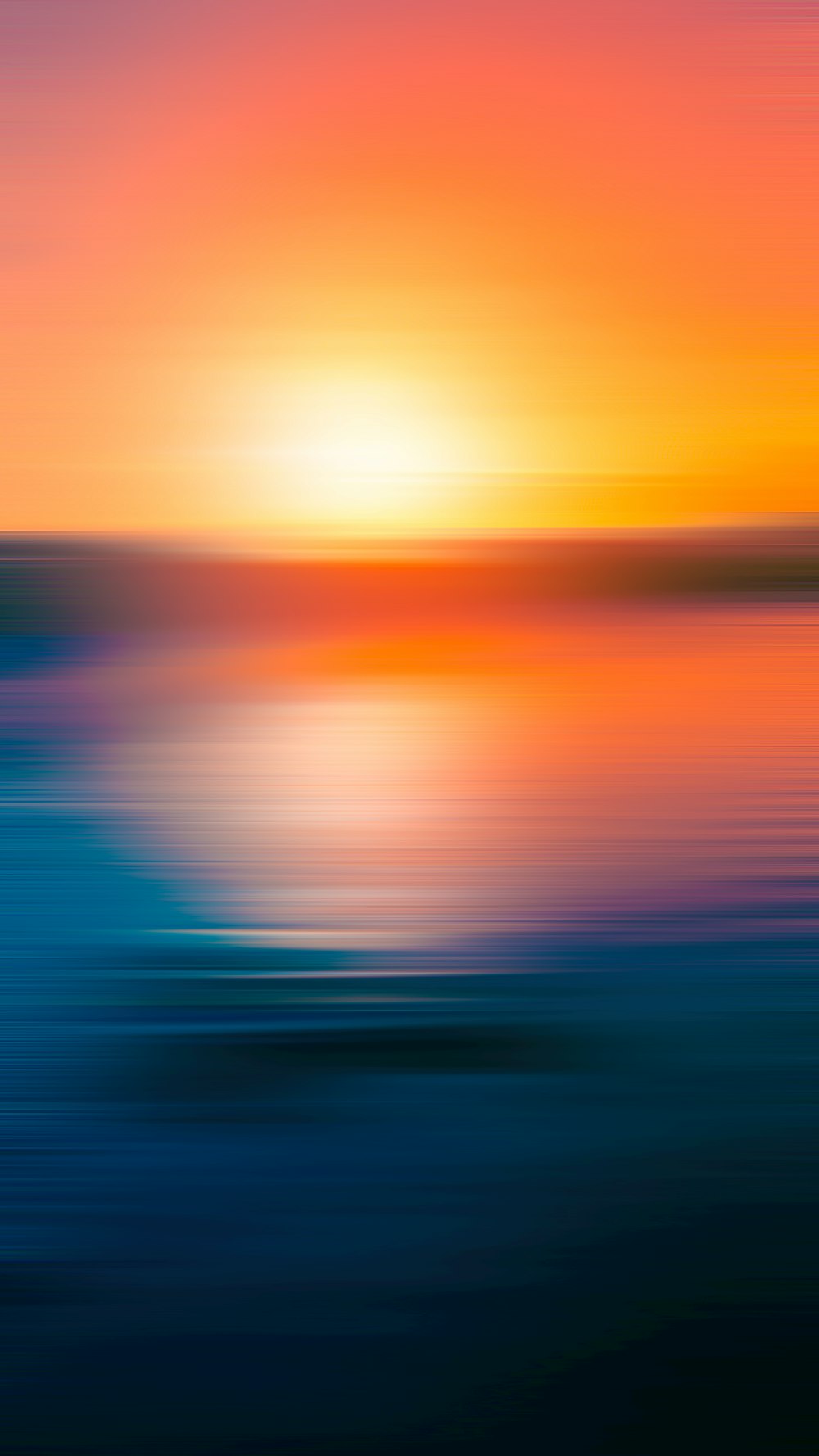 body of water during sunset