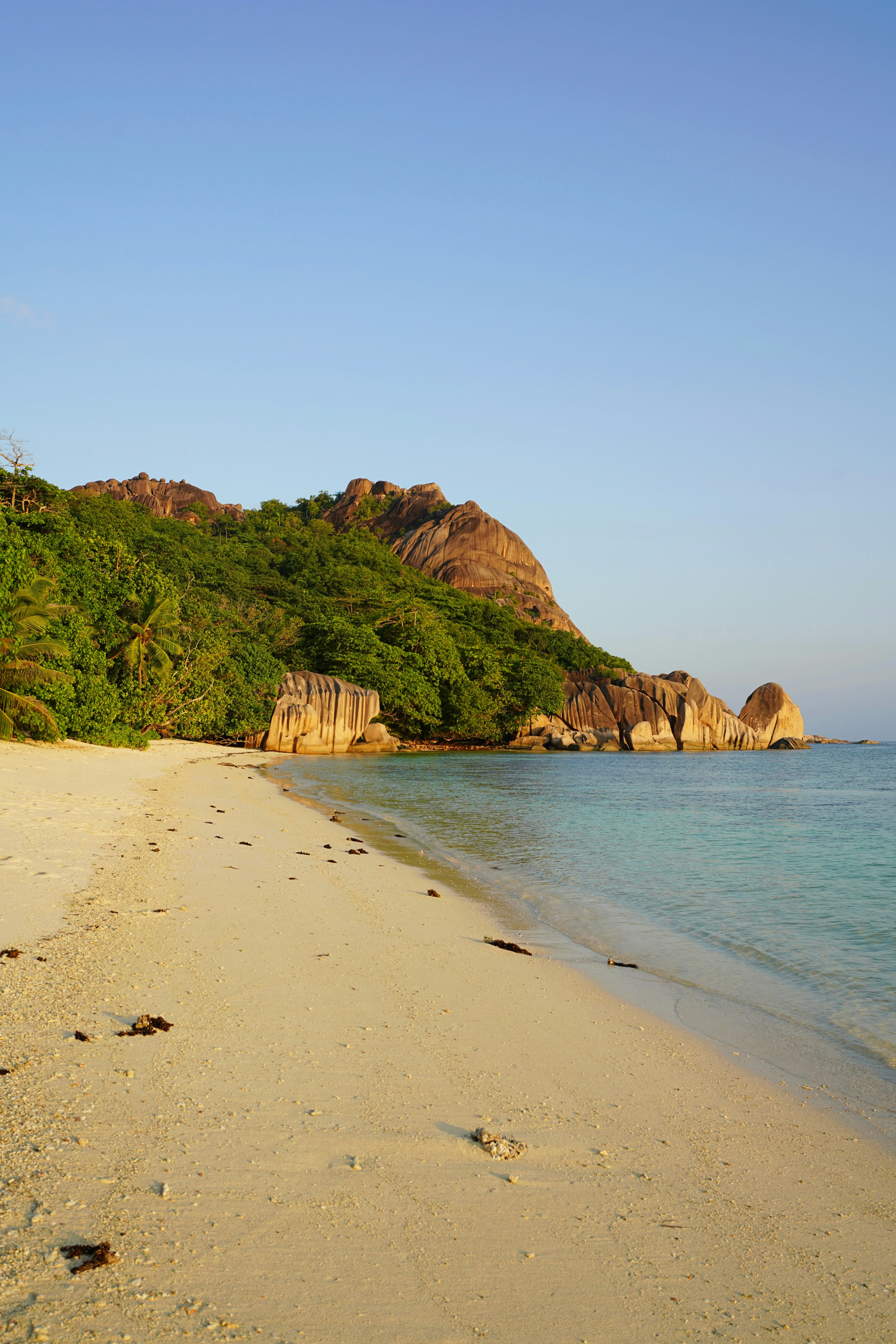 Calming and restful afternoon in Anse Source d'Argent, La Digue, Seychelles.