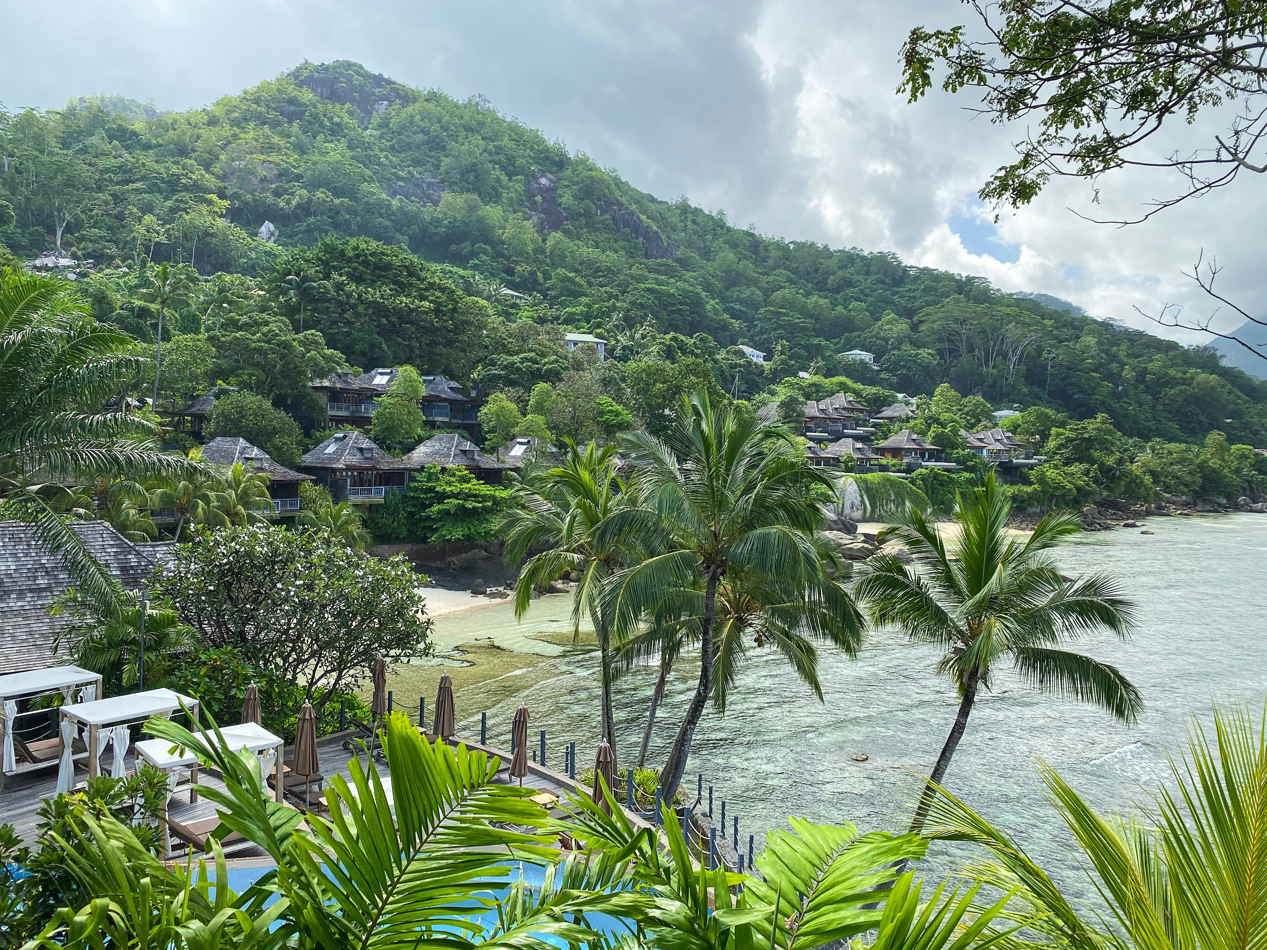 Picturesque view of Victoria, Beau Vallon, Seychelles.