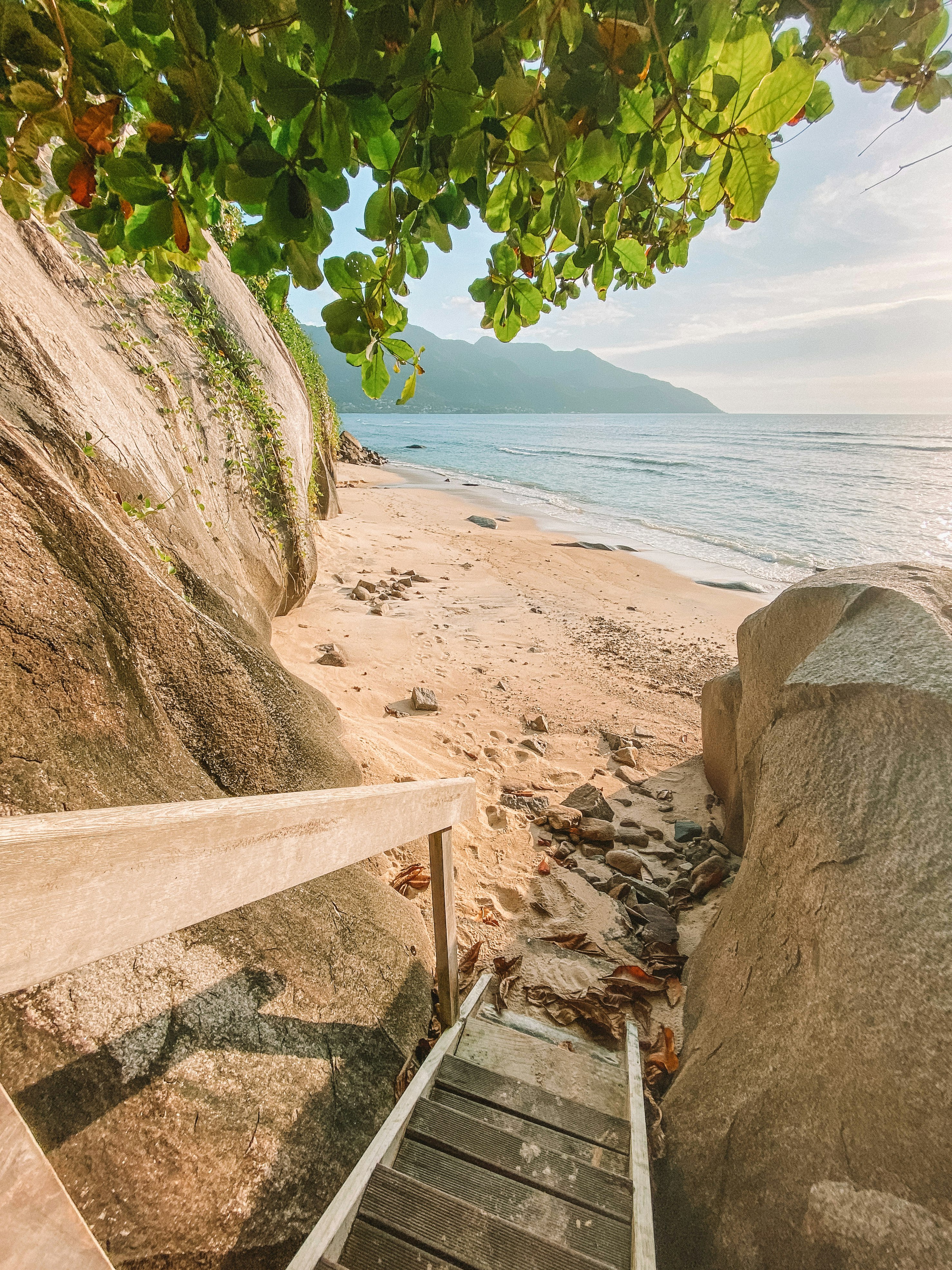 Astonishing view of Victoria, Beau Vallon, Seychelles.