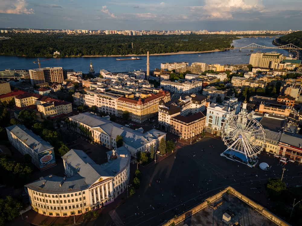 aerial view of city buildings during daytime