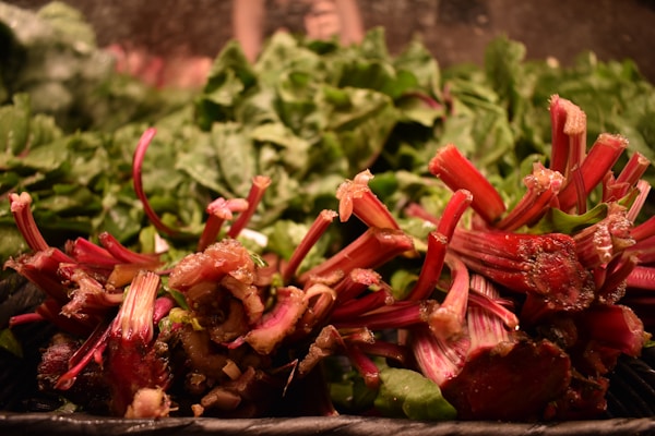 Red chili peppers on brown wooden table