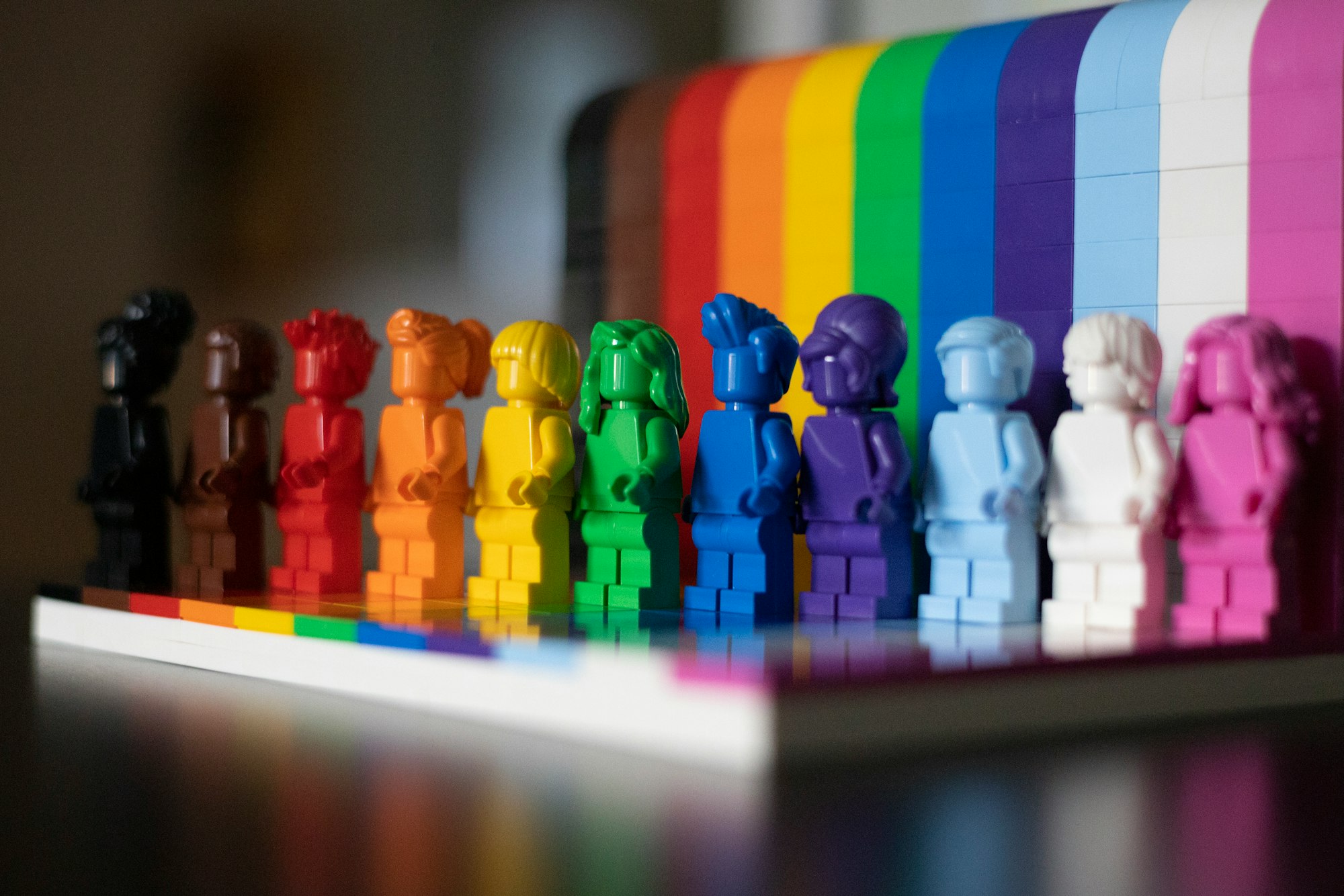 Portrait of Everyone is Awesome LEGO Pride Month Set