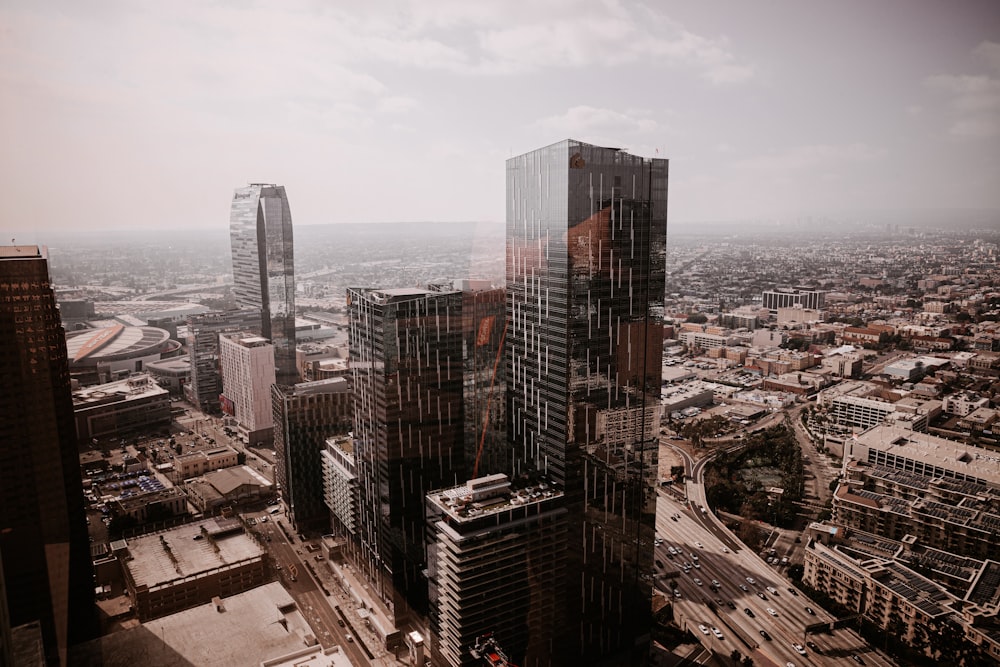 aerial view of city buildings during daytime