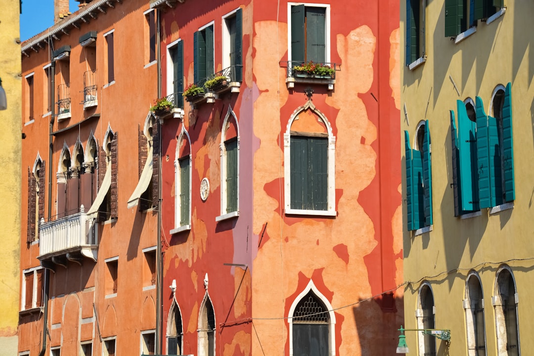 orange and brown concrete building