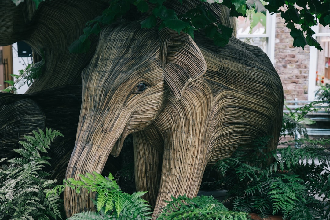 brown tree trunk with green leaves