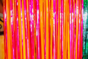 A vibrant party makeover highlighting bold colors and styles.