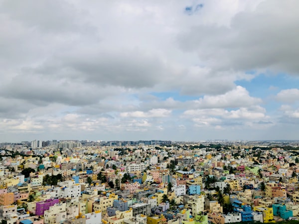 Bengaluru city aerial view Karnataka