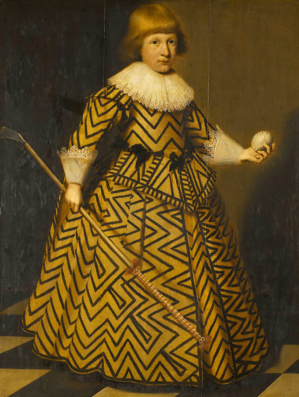 woman in yellow and black dress
