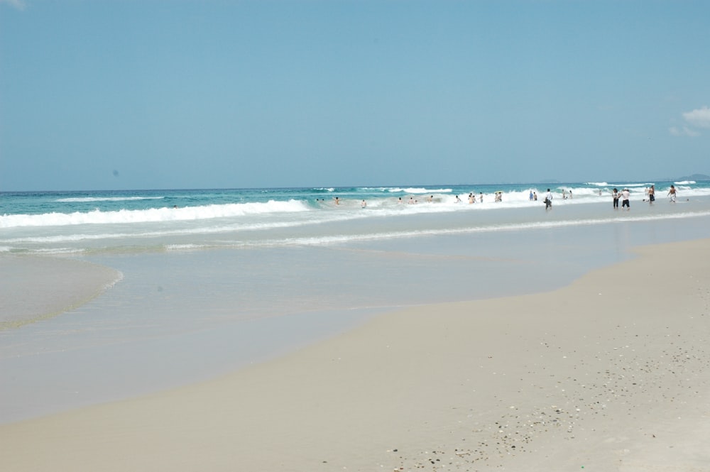 white sand beach during daytime