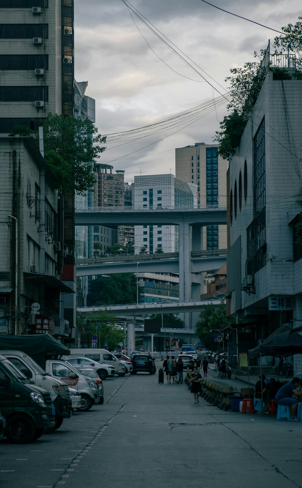 cars parked on side of the road during daytime