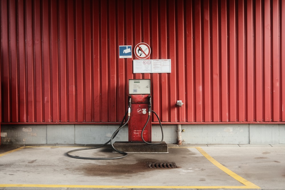 gray and black gas pump