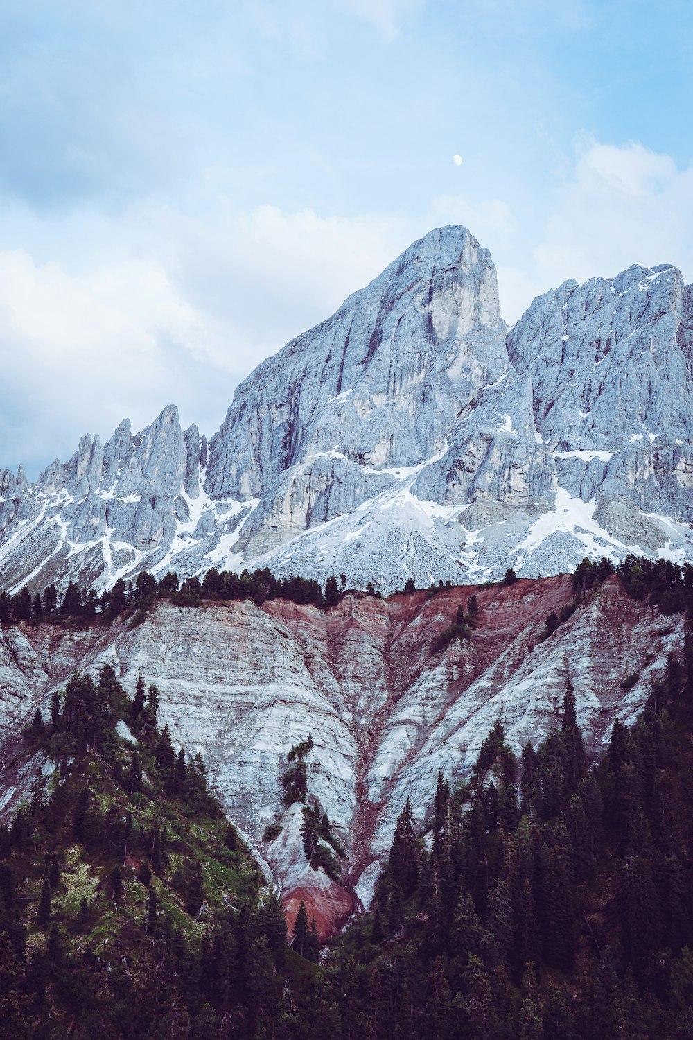 snow covered mountain during daytime