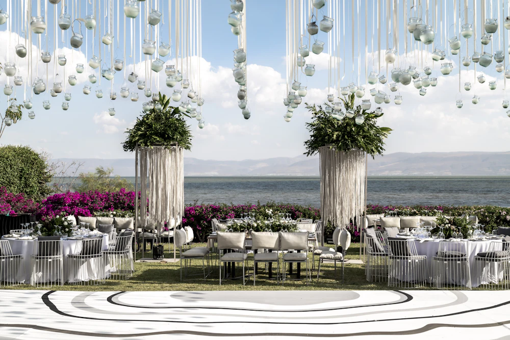 Elegant table and chair styling at a designed event