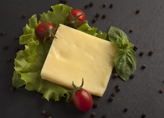 green cheese and red tomatoes