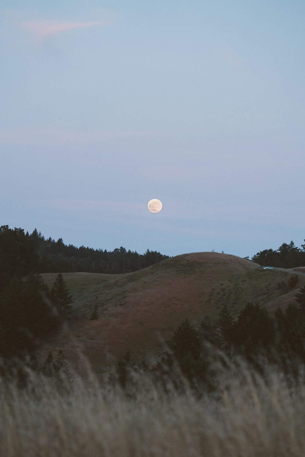 full moon over the mountain