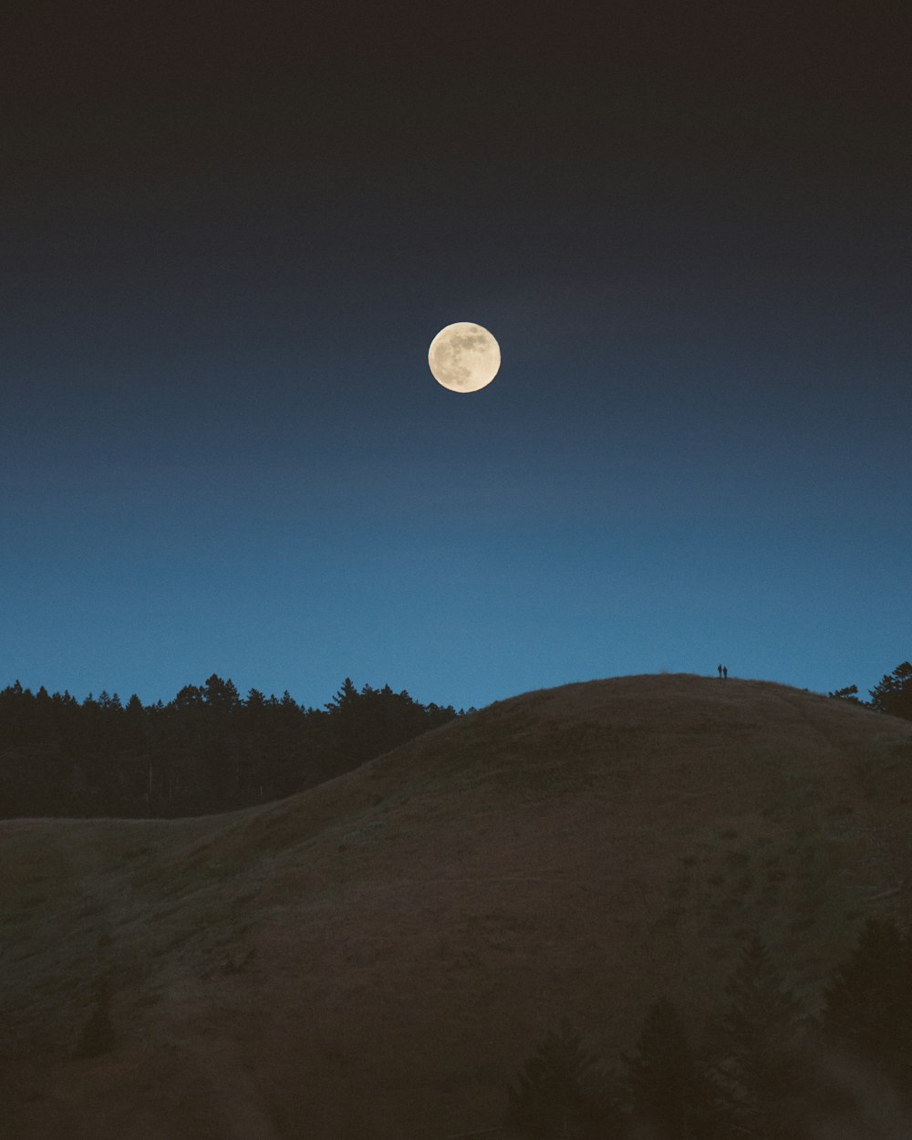 full moon over the mountain