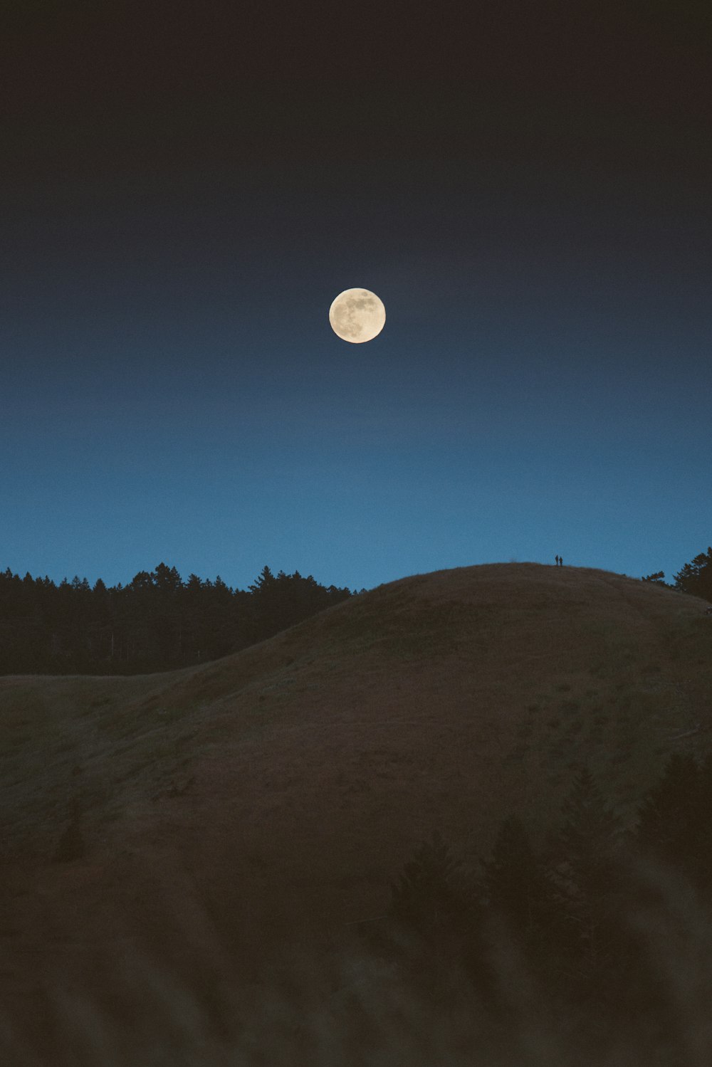 full moon over the mountain