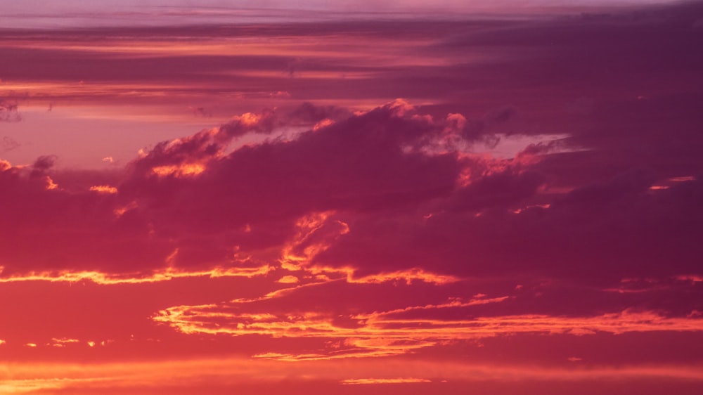 clouds and sky during sunset