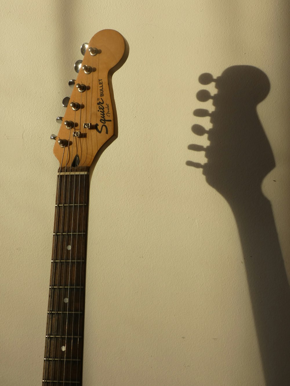 brown and black electric guitar